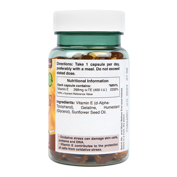 Holland & Barrett - Natúr E-vitamin, 400 IU - 90 kapszula - Image 3