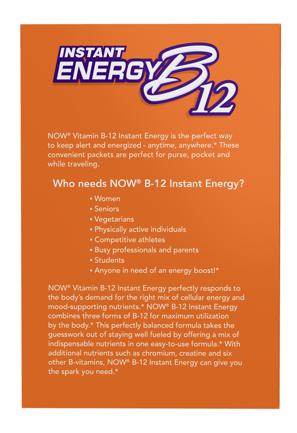 NOW Foods - B-12 Vitamin, Azonnali Energia - 75 csomag - Image 4