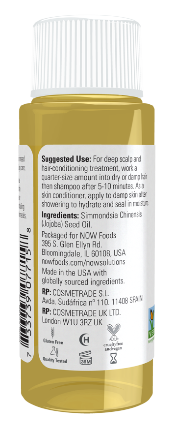 NOW Foods - 100% Tiszta Jojobaolaj - 30 ml - Image 3