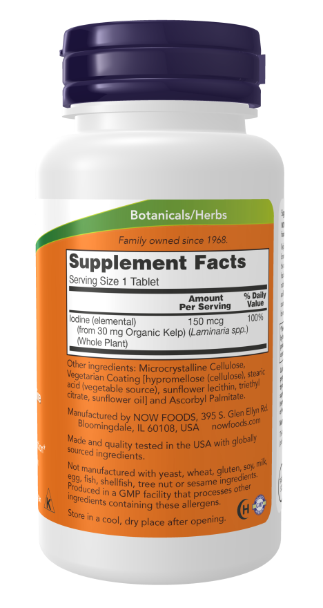 NOW Foods - Tang, 150 mcg - 200 tabletta - Image 2