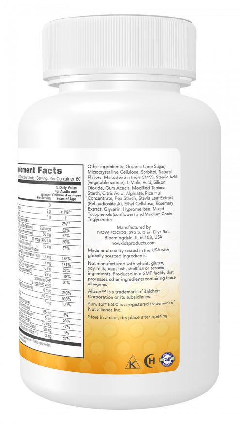 NOW Foods - Gyermekvitaminok, Bogyós Ízű - 120 rágótabletta - Image 3