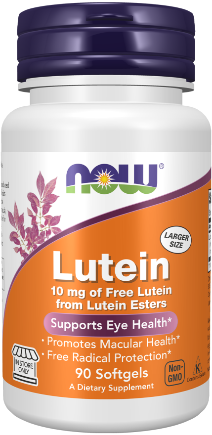 NOW Foods - Lutein 10 mg - 60 lágyzselatin kapszula - Image 4