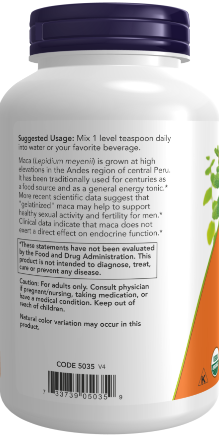 NOW Foods – Maca 6:1 Koncentrátum, Tiszta Por - 198g - Image 3