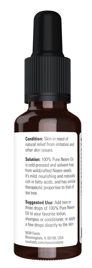 NOW Foods - 100% Tiszta Neem Olaj, 30 ml - Image 2