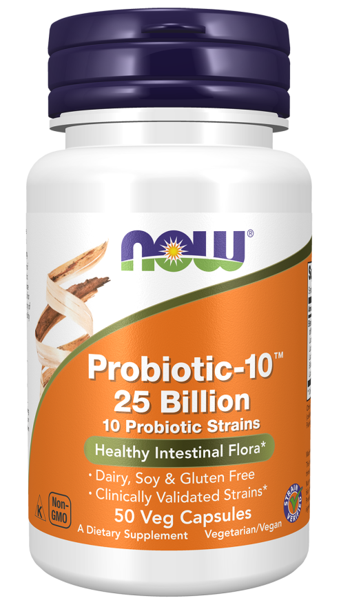 NOW Foods – Probiotic-10, 25 Milliárd - 50 kapszula - Image 4