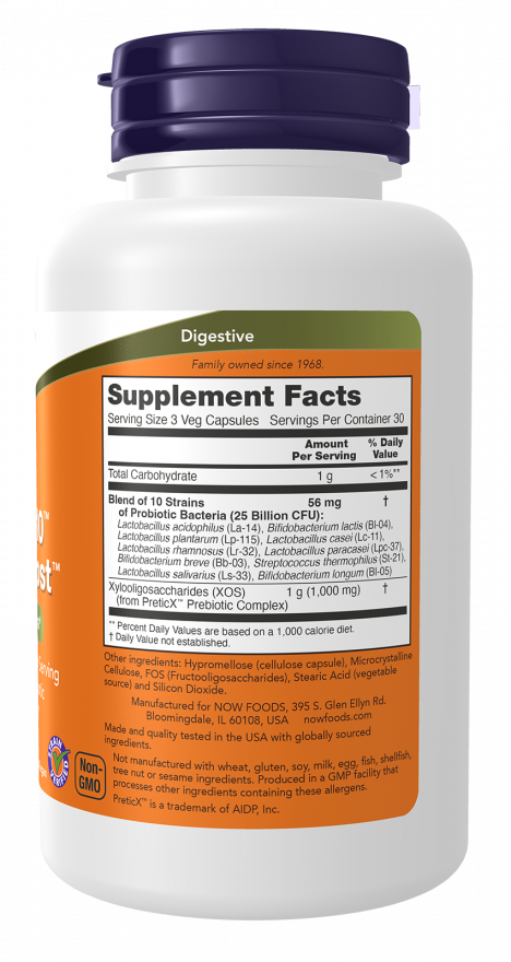 NOW Foods – Probiotic-10 & Bifido Boost - 90 kapszula - Image 2