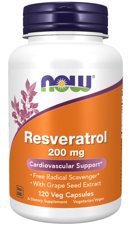 NOW Foods - Természetes Resveratrol vörösbor kivonattal, 200 mg - 60 kapszula - Image 4