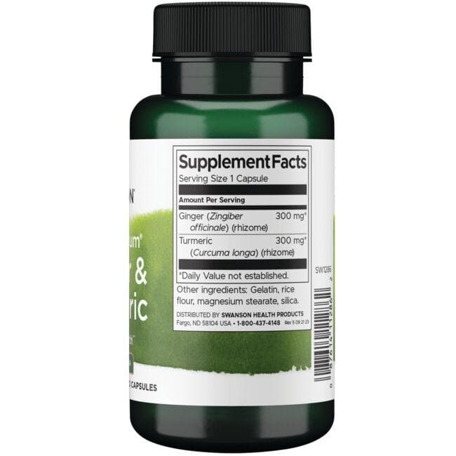 Swanson - Gyömbér & Kurkuma kapszula 60 db - Image 2