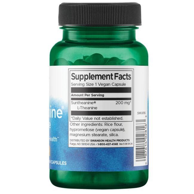 Swanson - L-Teanin 200 mg, 60 kapszula - Image 2