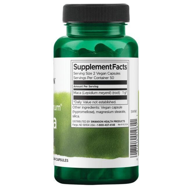 Swanson - Maca 500 mg, 100 kapszula - Image 2