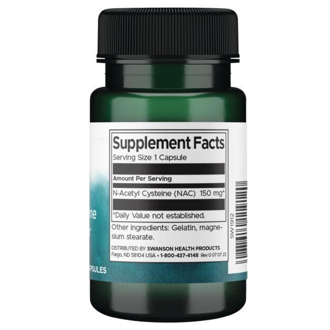 Swanson - NAC (N-acetilcisztein) 150 mg, 100 kapszula - Image 2