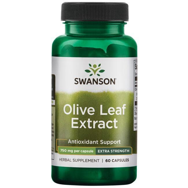 SWANSON Olive Leaf Extract 750mg 60 kaps