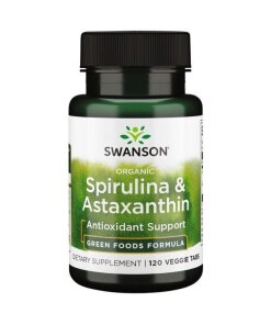 SWANSON Organiczna Spirulina i Astaksantyna