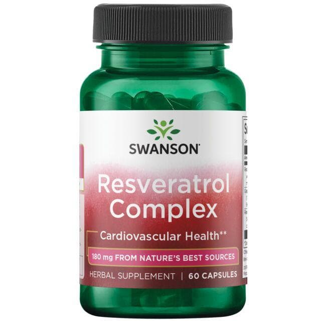 SWANSON Resweratrol complex 180mg 60kaps