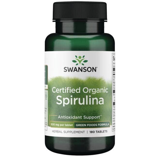SWANSON Spirulina certified 180 tab.