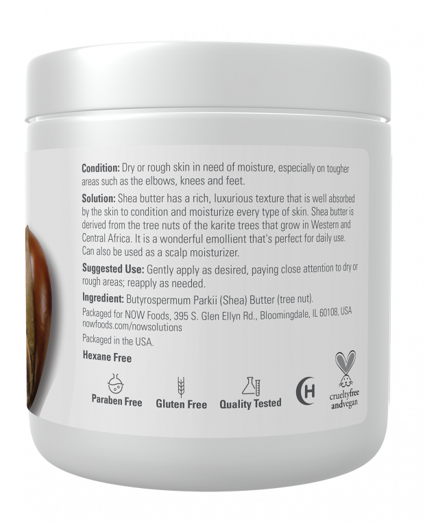 NOW Foods – 100% Természetes Shea Vaj - 207 ml - Image 2