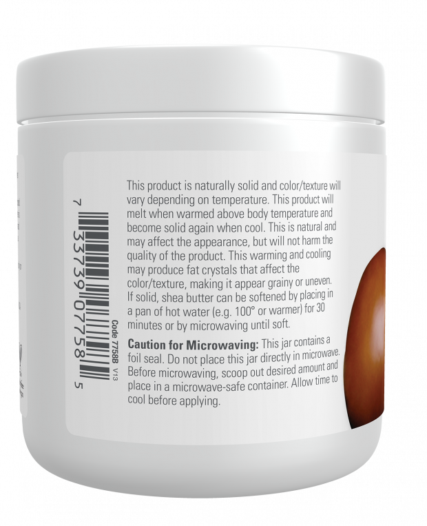 NOW Foods – 100% Természetes Shea Vaj - 207 ml - Image 3