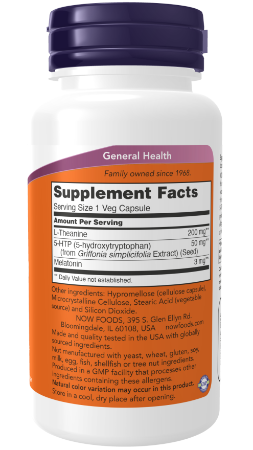 NOW Foods – Alvássegítő 3 az 1-ben, 90 kapszula - Image 2