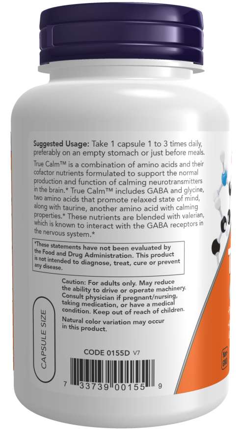 NOW Foods – True Calm nyugtató kapszula - 90 db - Image 3