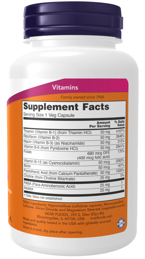 NOW Foods - B-50 Vitamin, 250 kapszula - Image 2