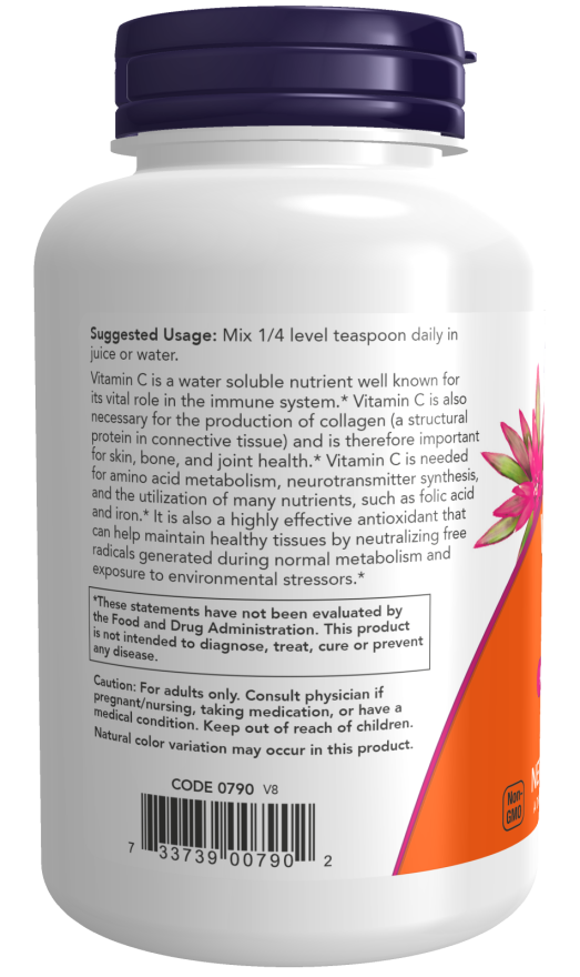 NOW Foods - C-vitamin Kristályok - 454g - Image 3