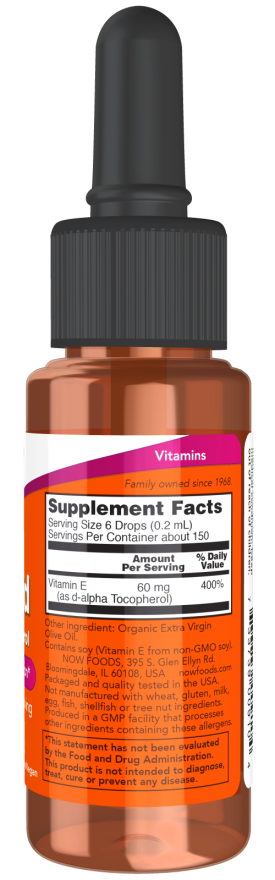 NOW Foods - Folyékony E-vitamin - 30 ml - Image 2