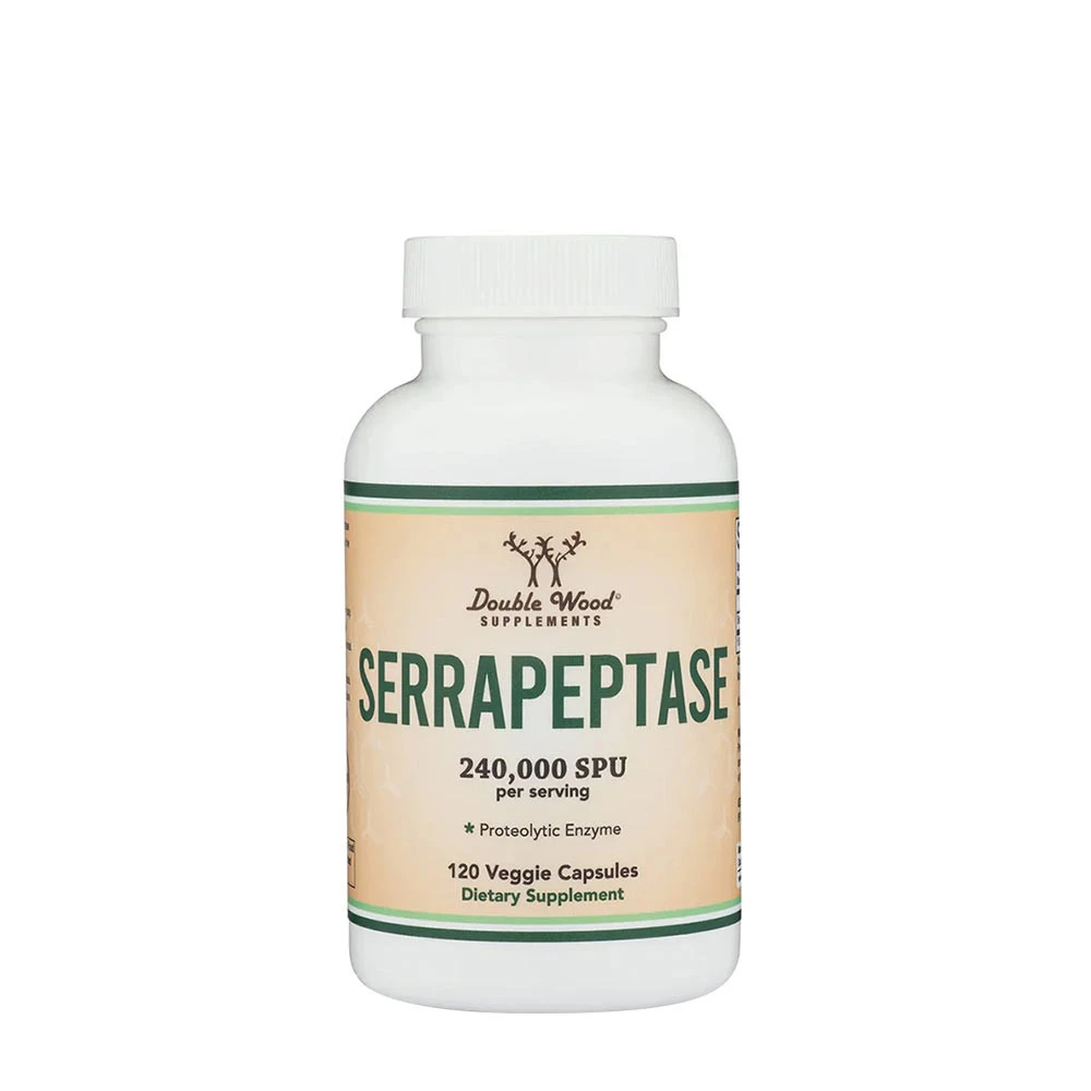 Double Wood Supplements Serrapeptase (120 Capsules)