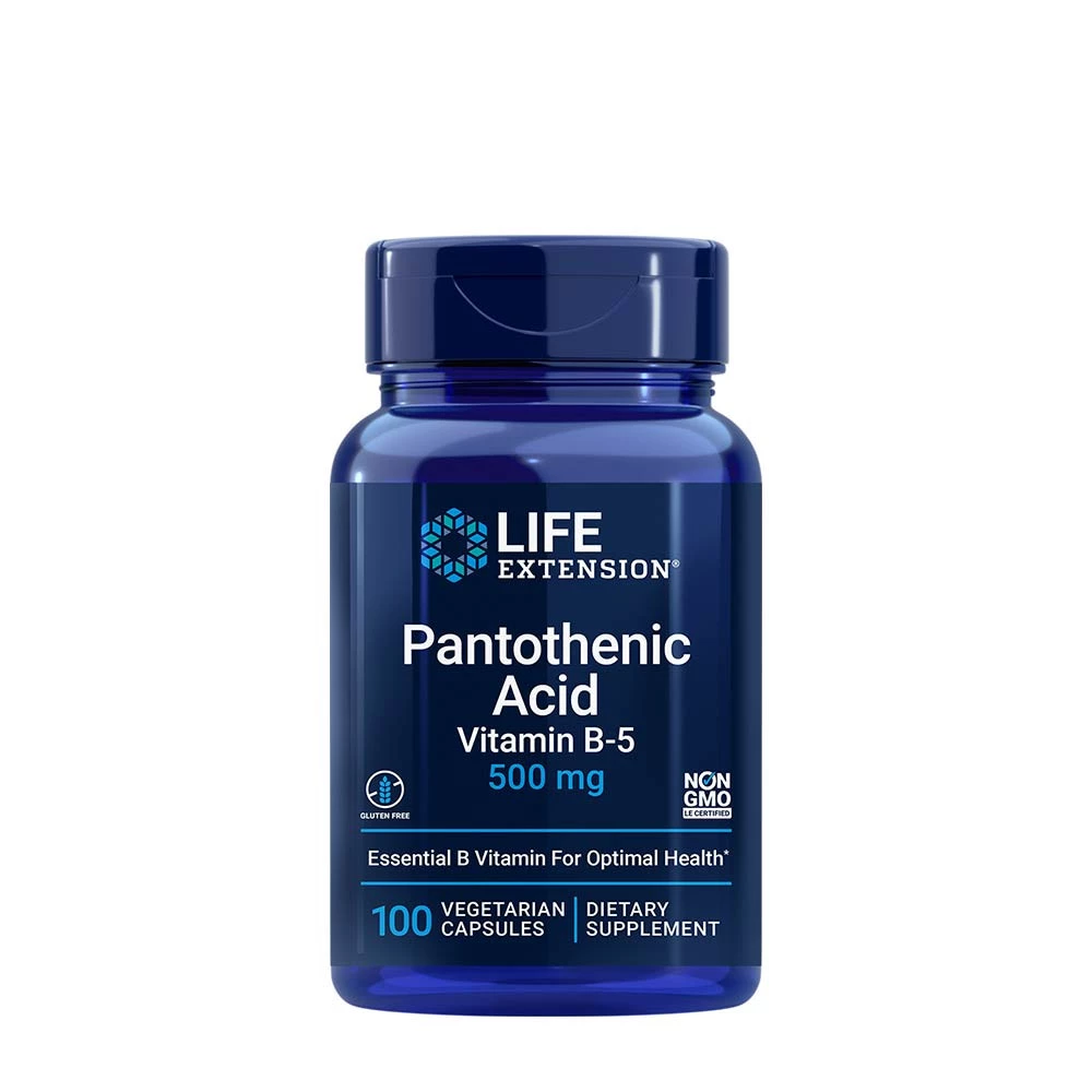 Life Extension - Pantothenic Acid 500 mg (100 Veg Capsules)