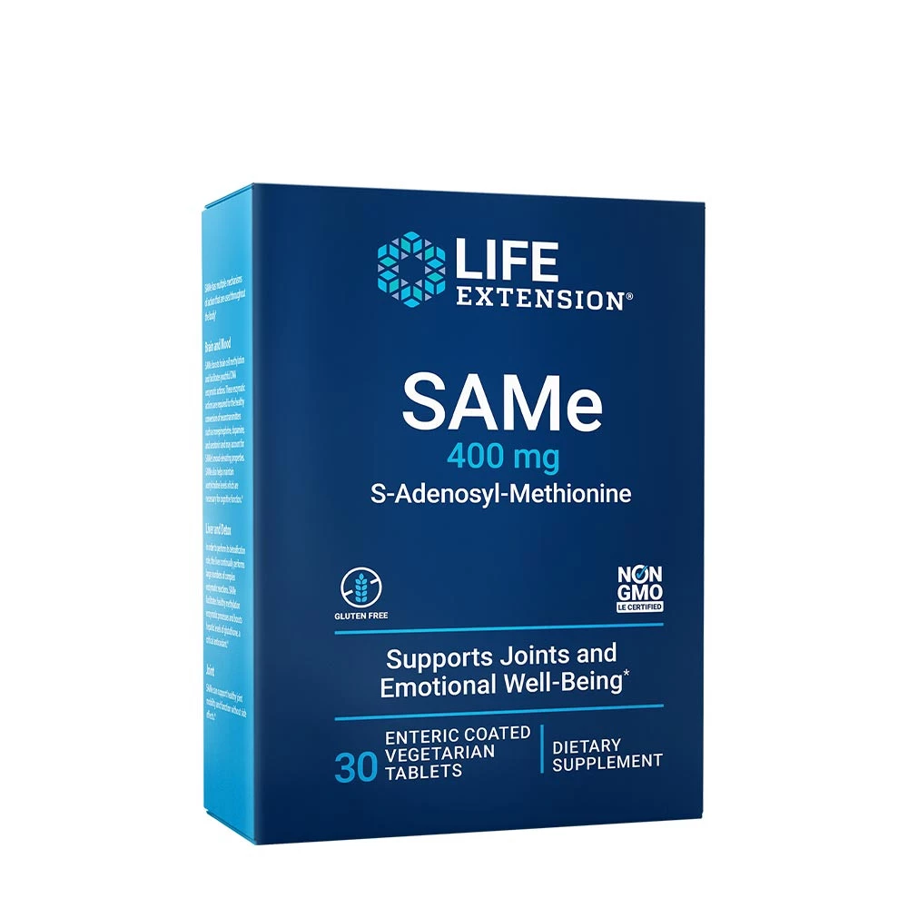 Life Extension - SAMe 400 mg (S-Adenosyl-Methionine) (30 Tablets)