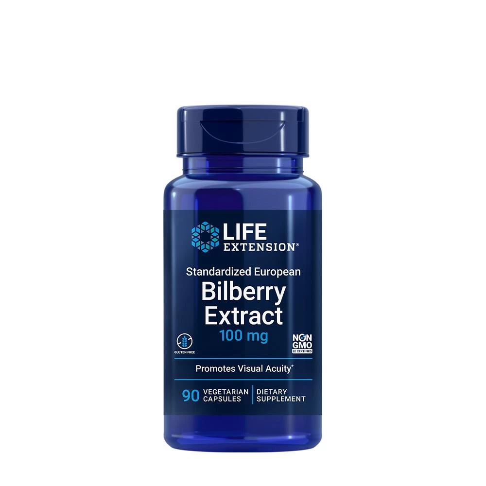 Life Extension - Standardized European Bilberry Extract (90 Veg Capsules)