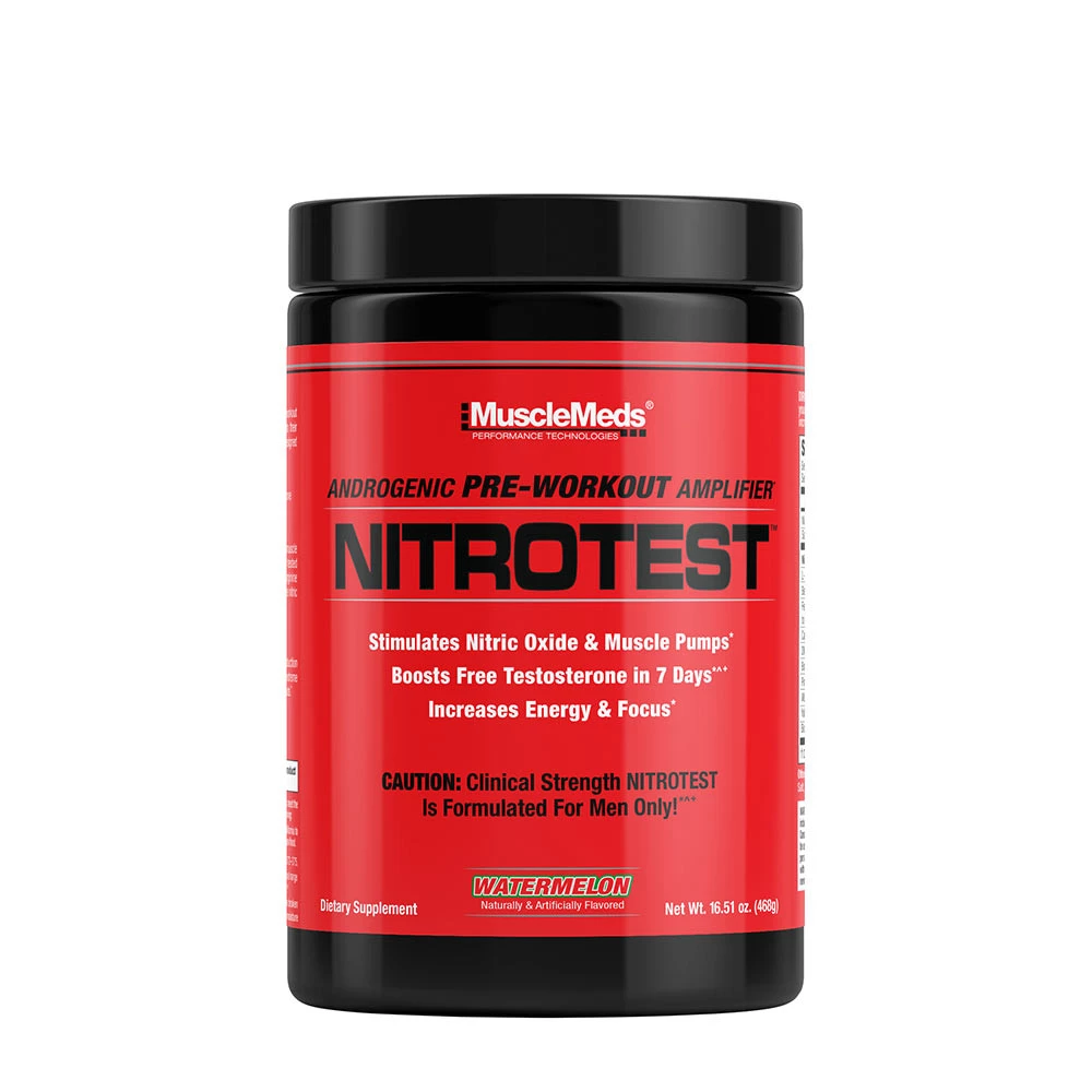 MuscleMeds - Nitrotest - 2 in 1 Pre-Workout + Test Booster (30 Servings