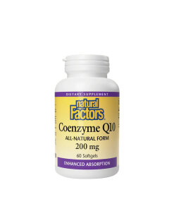 Natural Factors Coenzyme Q10 100 % Natural  (60 Softgels)