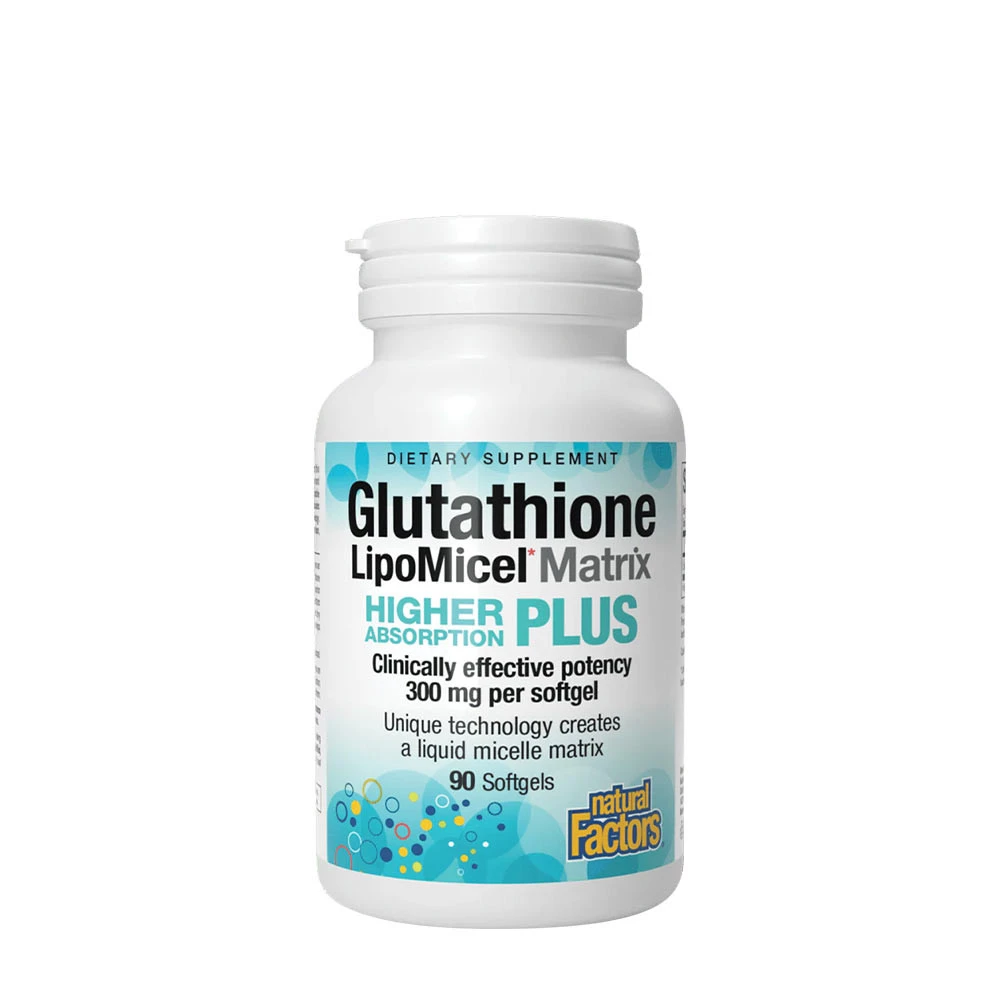 Natural Factors Glutathione LipoMicel Matrix 300 mg (90 Softgels)