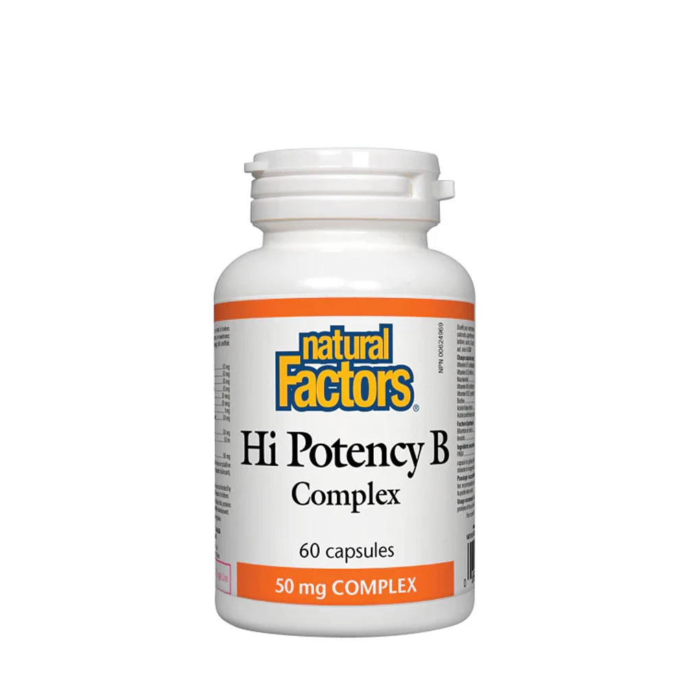 Natural Factors Hi Potency B Complex (60 Capsules)