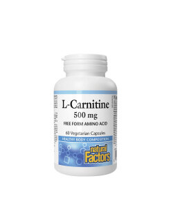Natural Factors L-Carnitine 500 mg (60 Capsules)