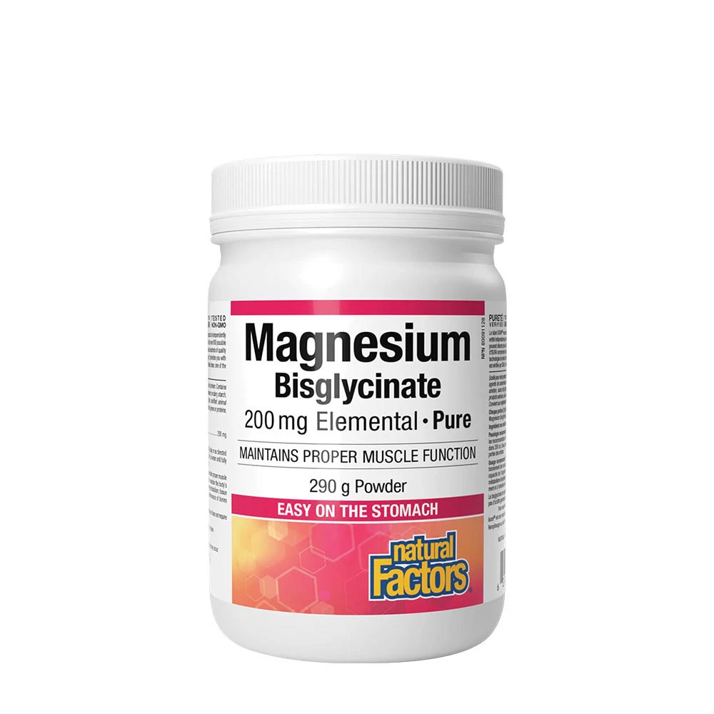 Natural Factors Magnesium Bisglycinate Pure 200 mg (290 g)