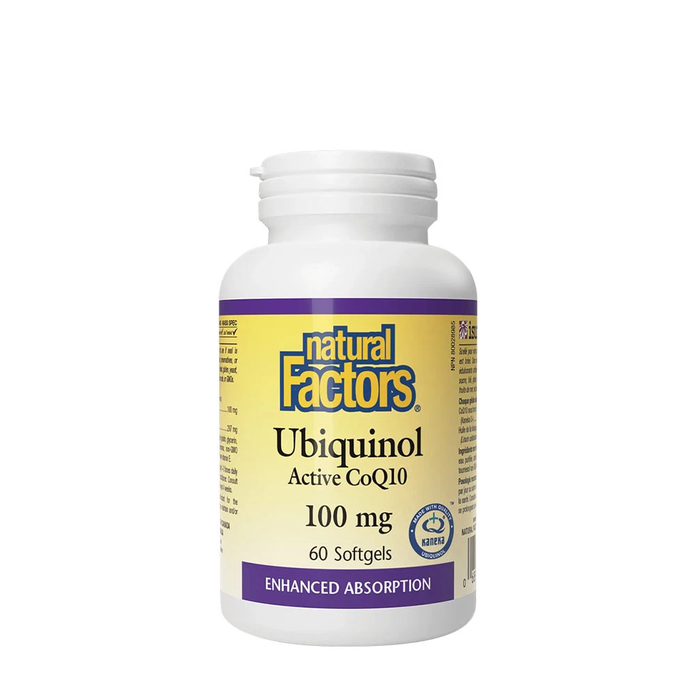Natural Factors Ubiquinol Active CoQ10 100 mg (60 Softgels)