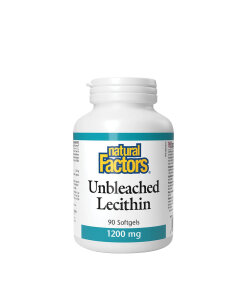 Natural Factors Unbleached Lecithin 1200 mg (90 Softgels)