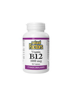 Natural Factors Vitamin B12 1000 mcg (90 Tablets)