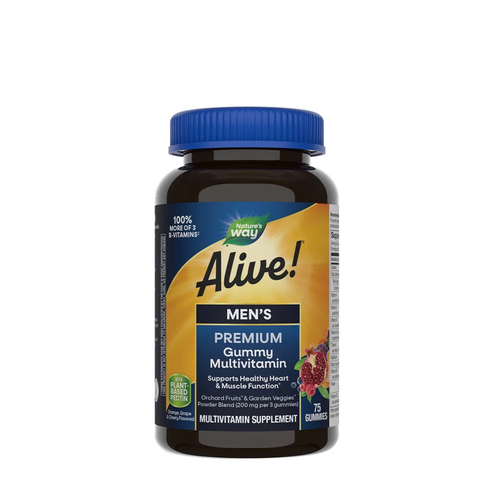 Nature's Way - Alive!® Premium Men’s Gummy Multivitamin (75 Gummies)