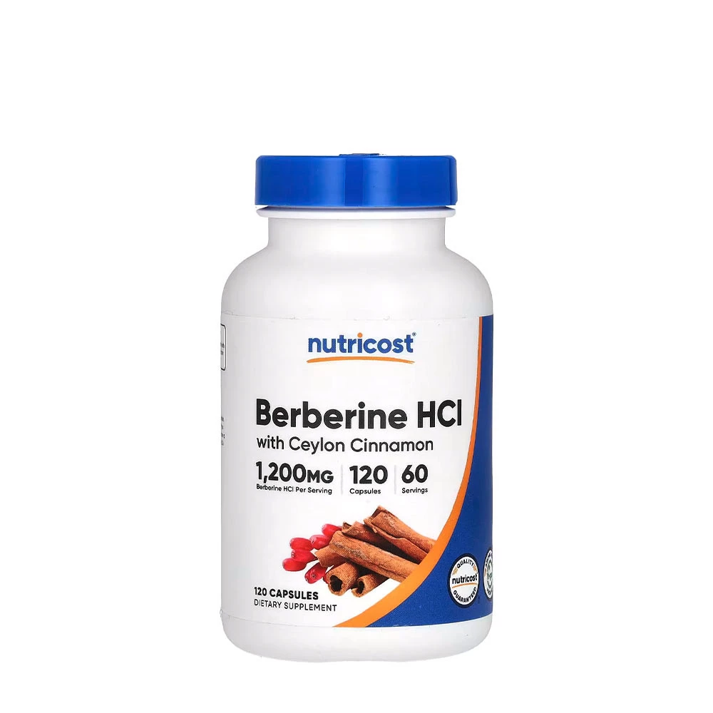 Nutricost - Berberine HCl With Ceylon Cinnamon (120 Capsules)