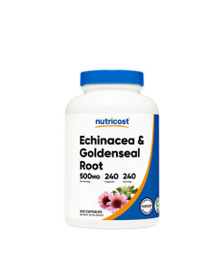 Nutricost - Echinacea & Goldenseal Root 500 mg (240 Capsules)