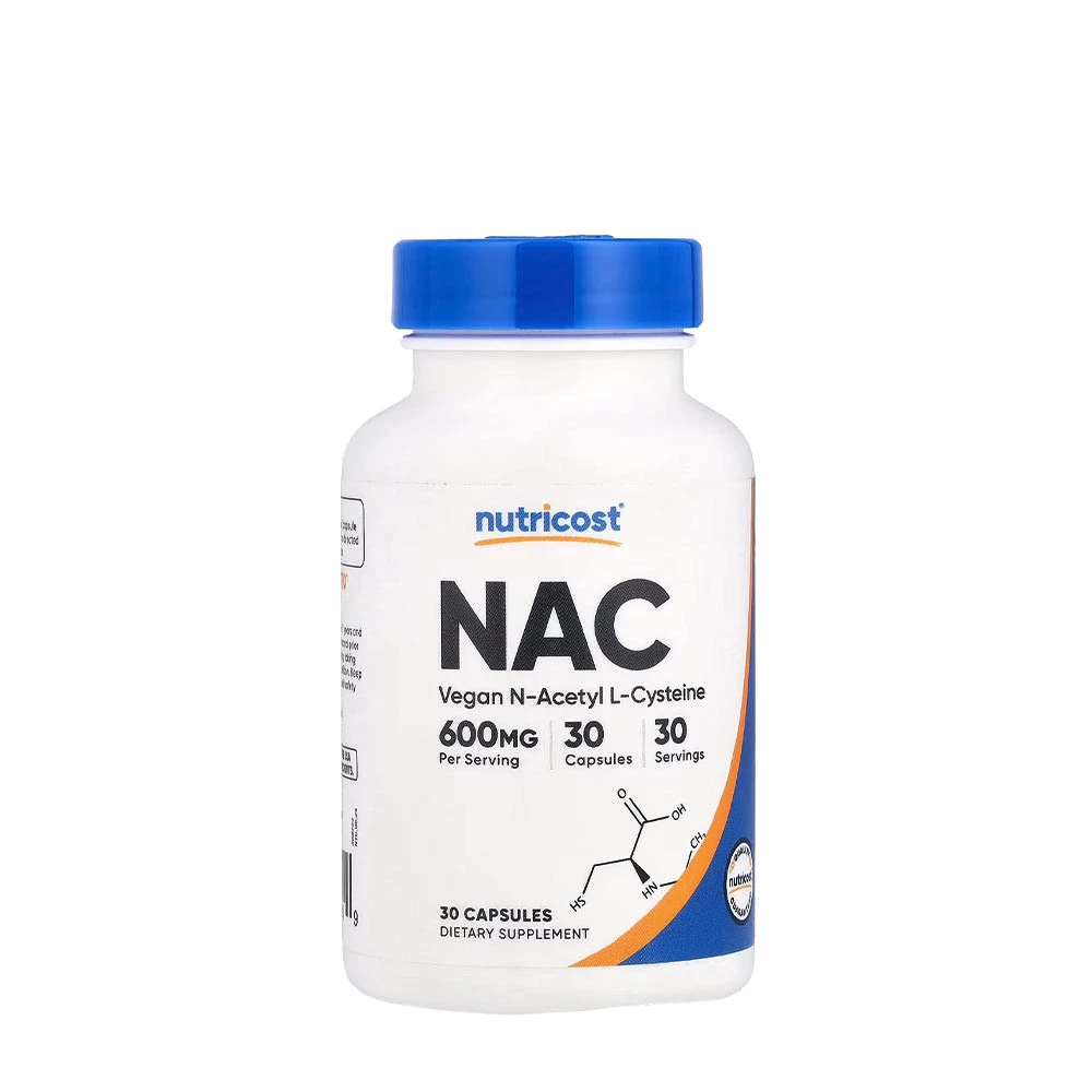 Nutricost - N-Acetyl L-Cysteine (NAC) 600 mg (30 Capsules)