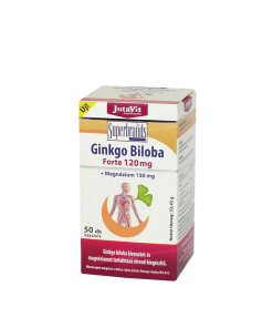 JutaVit Ginkgo Biloba 120 mg + Magnesium 150 mg tablet (50 Capsules)