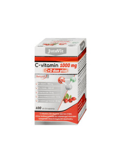JutaVit  Vitamin C 1000 mg - C+D Duo Plus (100 Tablets)