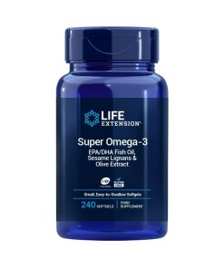 LIFE EXTENSION Super Omega-3 EPA/DHA with Sesame Lignans & Olive Extract EU version (240 easy-to-swallow sgels)
