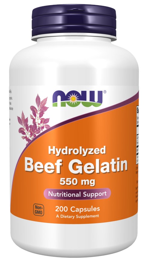 NOW FOODS Beef Gelatin 550 mg (200 caps.)